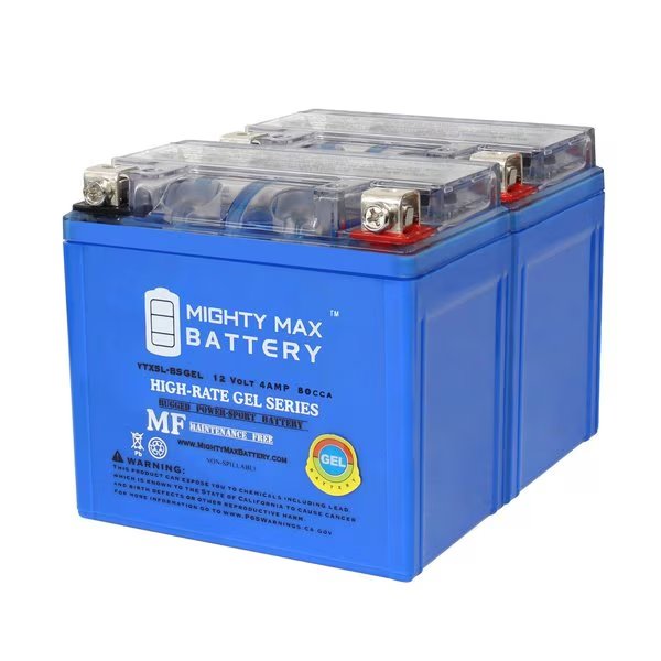 YTX5L-BSGEL 12V 4AH Replacement Battery compatible with KTM 450 XC ATV 08-12 - 2PK, Mighty Max Battery, Mfr#: MAX3994965